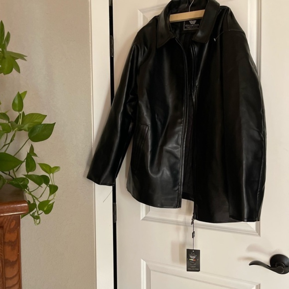 E A Collection XL Faux Leather Jacket - Picture 2 of 12